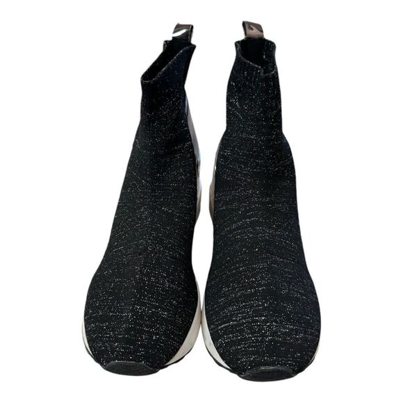 Michael Michael Kors Neoflex Women's Wedge Heel Black Metallic Boots Sneakers 5 - Picture 4 of 9